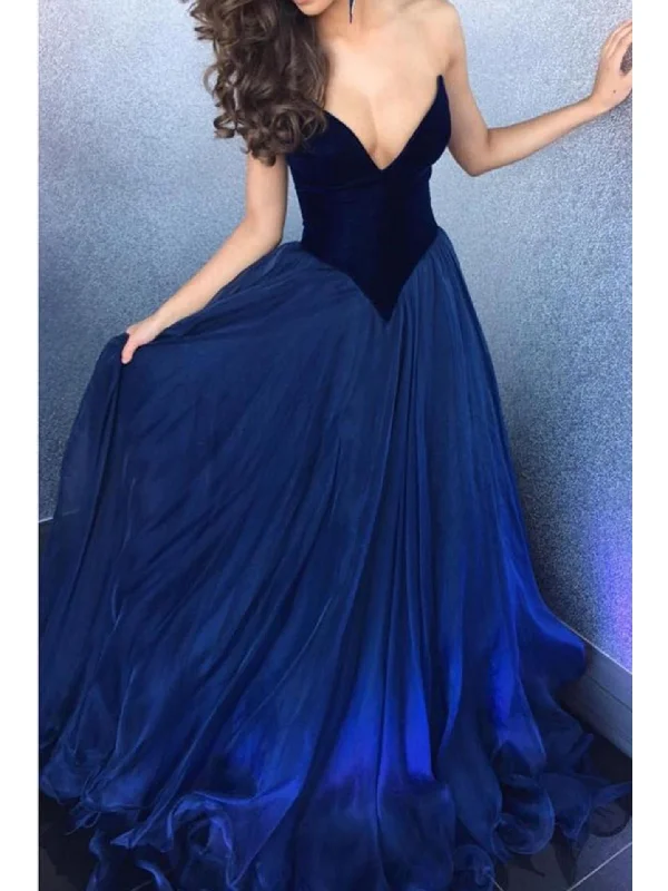 Price Meltdown Sexy Prom Dresses V-neck Short Train Royal Blue Burgundy Long Velvet Prom Dress JKL470