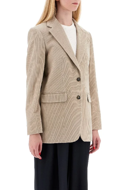 Clearance Sale slim fit coatMax Mara Single-Breasted Corduroy Blazer