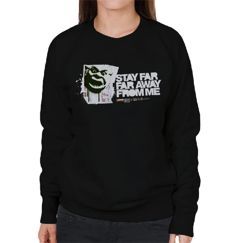 Final Markdown long-sleeve athletic hoodieShrek Stay Far Far Away From Me Women's Sweatshirt