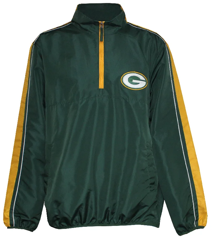 cozy wool-blend coatGreen Bay Packers Touchback Men's 1/4 Zip Pullover, Green