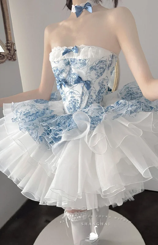 Mega Sale floral wrap dressPOSHEPOSE~Blue and White Porcelain~Princess Lolita JSK Dress Plush Cape Mega Sale floral wrap dressPOSHEPOSE~Blue and White Porcelain~Princess Lolita JSK Dress Plush Cape