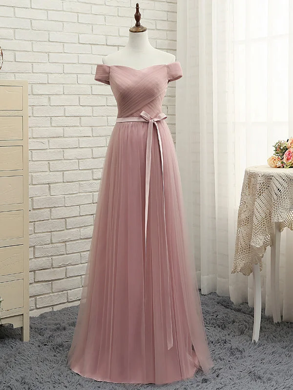 Year-End Clearance Beautiful Prom Dress Off-the-shoulder Tulle Long Prom Dress/Evening Dress JKL042