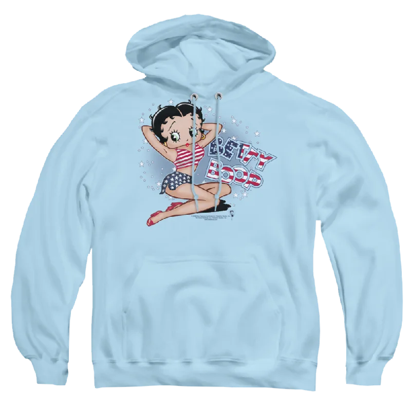 Blowout Sale premium hoodieBetty Boop All American Girl - Pullover Hoodie