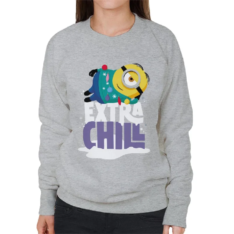 Price Reduction warm workout hoodieMinions Christmas Extra Chill Women's Sweatshirt