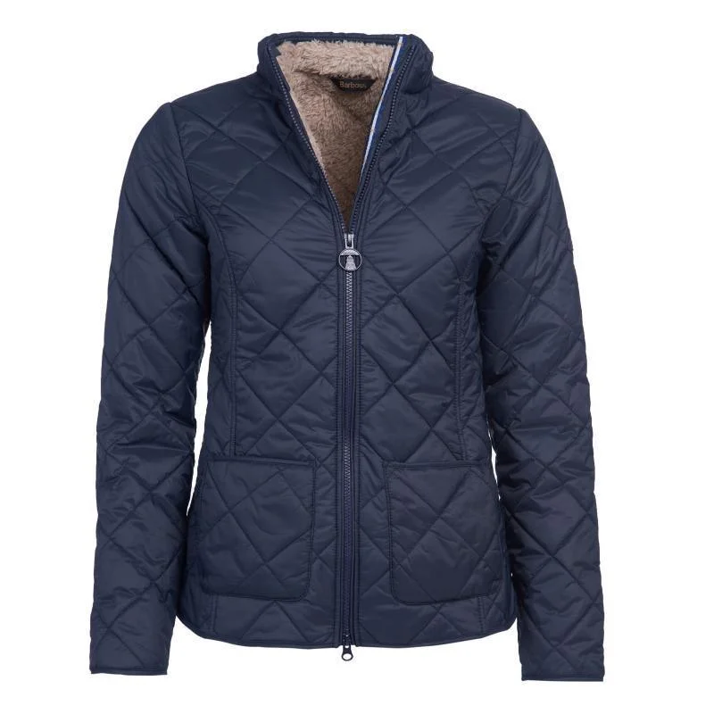 retro coatBarbour Petrel Ladies Quilted Jacket - Dark Navy