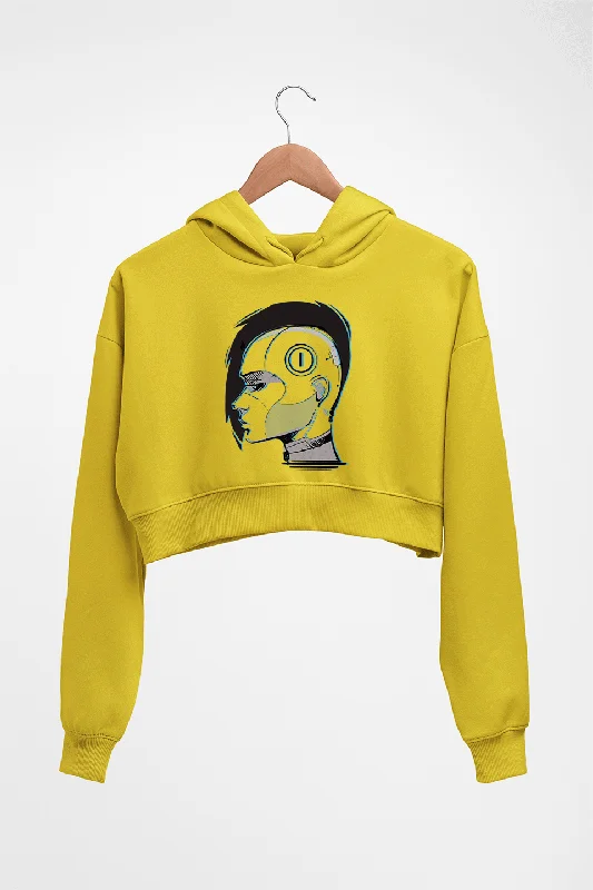 Midnight Madness oversized hooded sweatshirtCyberpunk Crop HOODIE FOR WOMEN