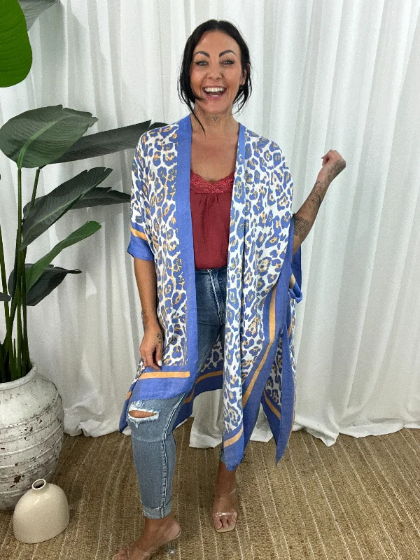Year-End Sale trendy dressBlue Jungle Kaftan