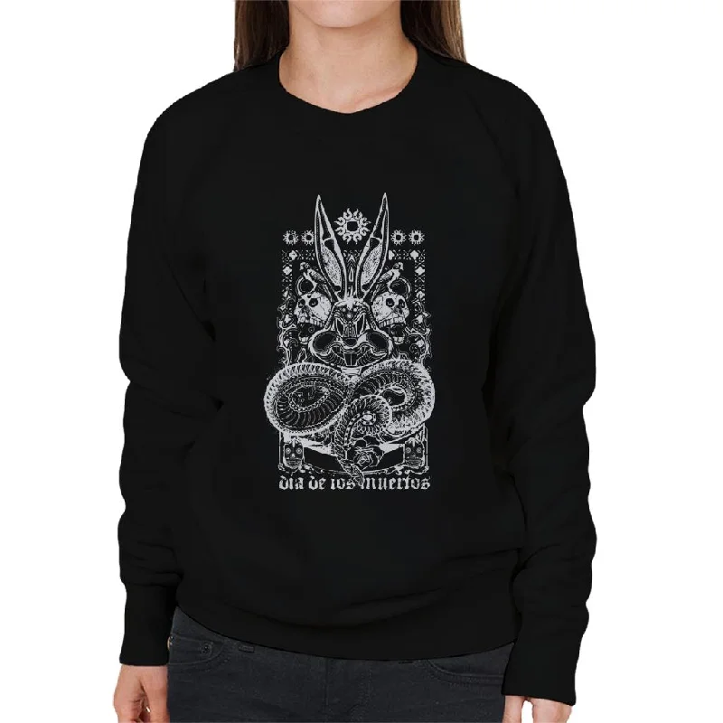 Don't Miss luxe gym hoodieLooney Tunes Halloween Bugs Bunny Dia De Muertos Women's Sweatshirt