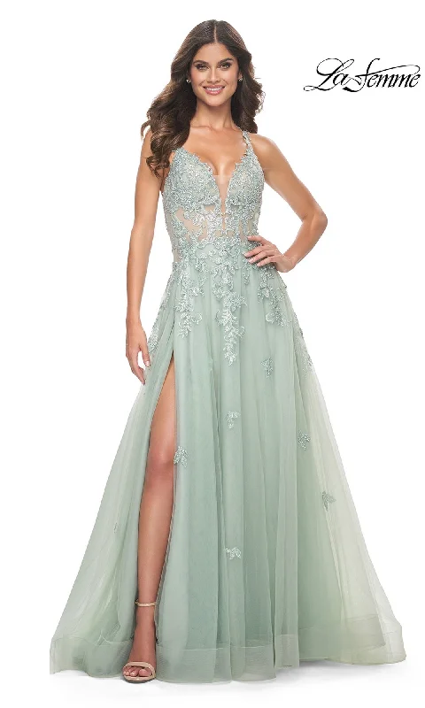 casual evening dressLa Femme 32438 Formal Prom Dress