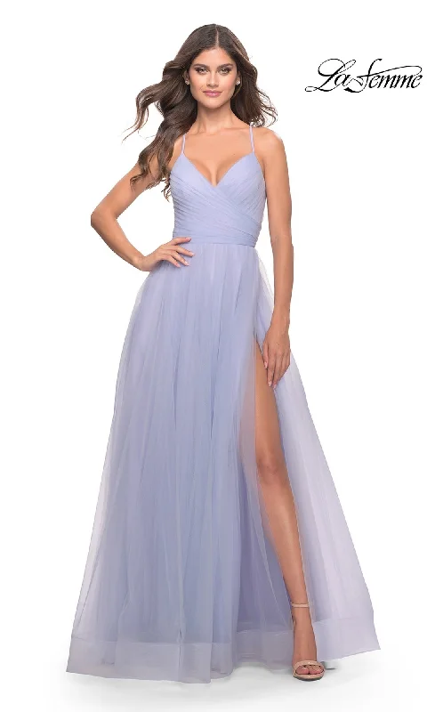 Limited Stock textured dressLa Femme 31501 Formal Prom Dress