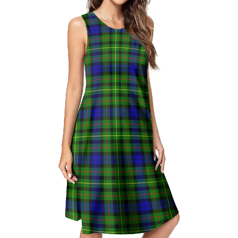 Limited Time Offer Rollo Modern Tartan Womens Casual Dresses