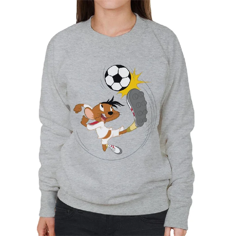 Price Drop lightweight fitness hoodieLooney Tunes Football Speedy Gonzales Kicking Ball Women's Sweatshirt