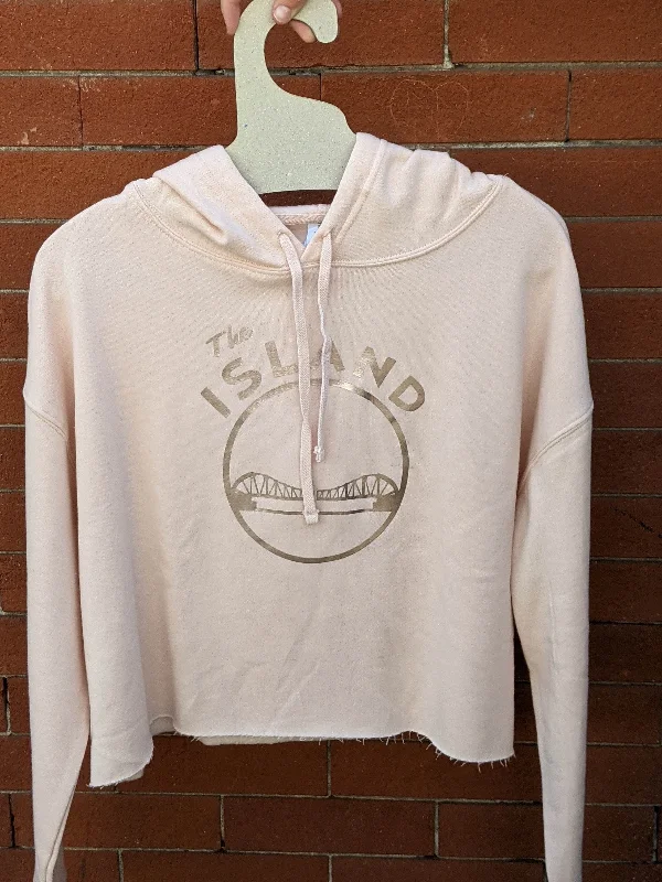 fashionable hoodieTHE ISLAND ADULT CROPPED HOODIE