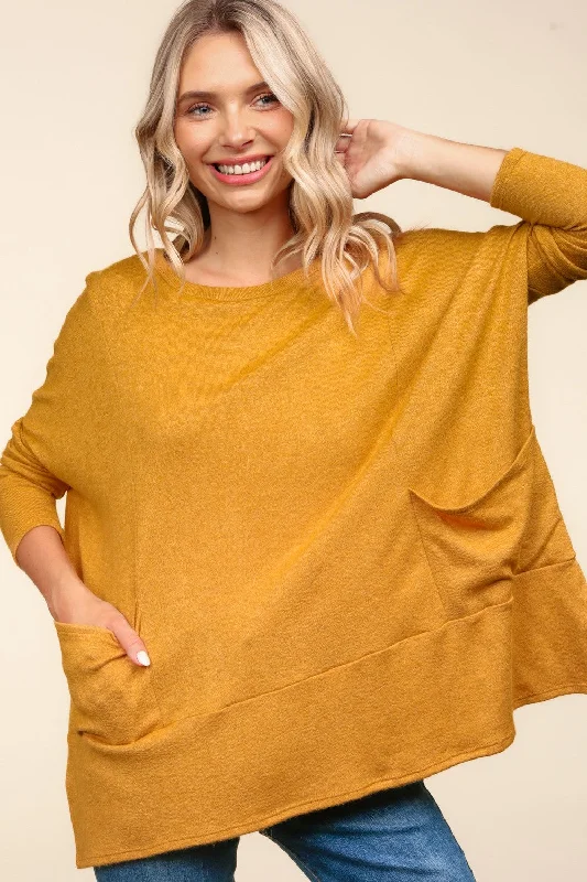 Last Chance warm trench coatPLUS BUTTERSCOCH DOLMAN LONG SLEEVE OVERSIZED SWEATER KNIT TOP