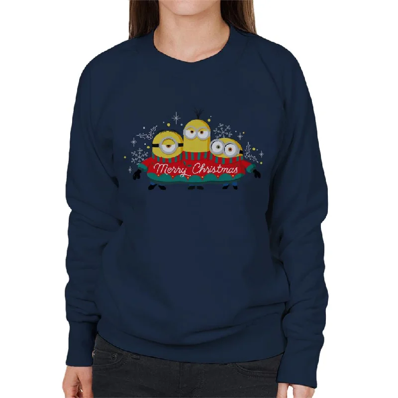 Instant Discount vibrant athletic hoodieMinions Christmas Merry Xmas Women's Sweatshirt