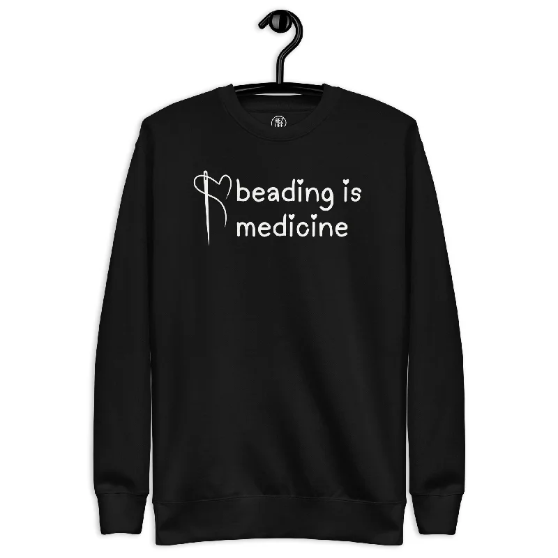 Bargain Bin comfy workout sweatshirtBeading Is Medicine <3 IYKYK Crewneck