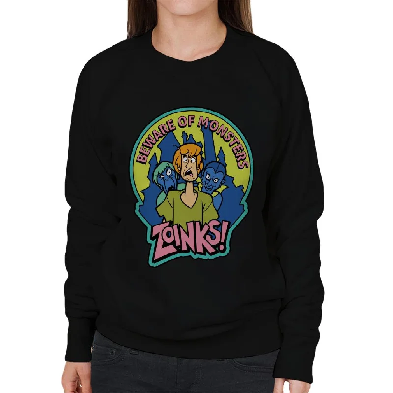 Time-Limited Offer stylish athletic hoodieScooby Doo Halloween Beware Of Monsters Zoinks Women's Sweatshirt