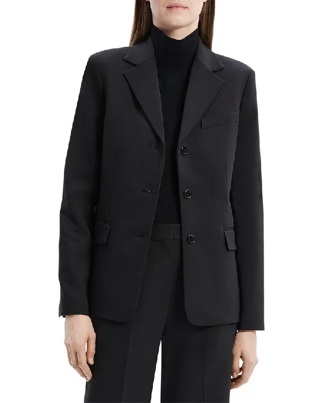 wool-blend coatTheory Wool-Blend Jacket