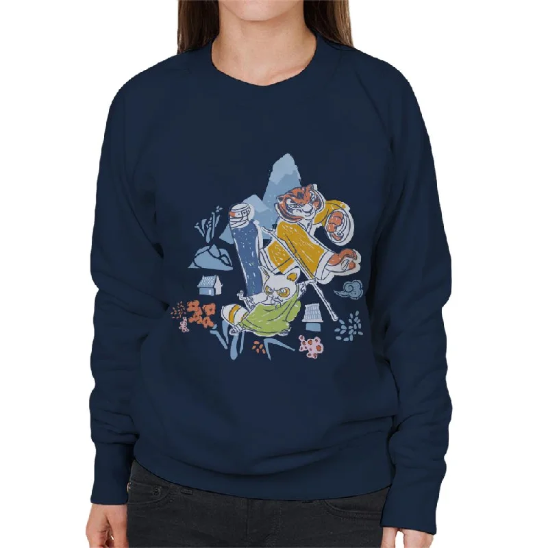 Super Sale eco-friendly fitness hoodieKung Fu Panda Tigress And Master Shifu Women's Sweatshirt