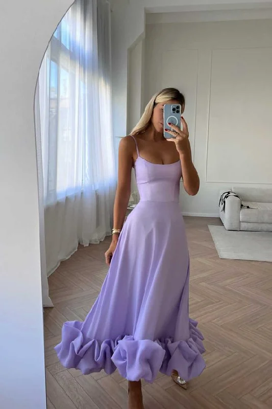 One-DAY Sale office dressA-line Spaghetti Straps Prom Dress Y262