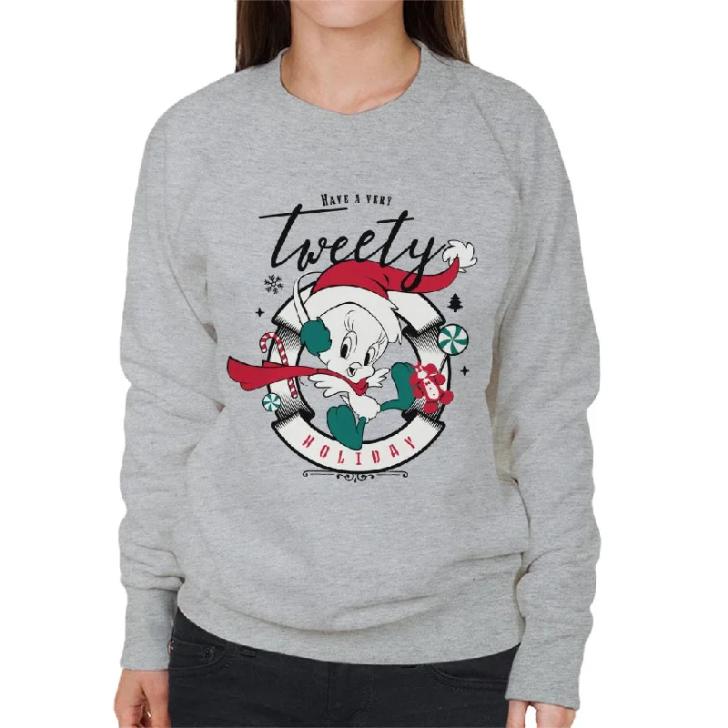 The Best Prices workout-ready hoodieLooney Tunes Christmas Have A Very Tweety Holiday Women's Sweatshirt