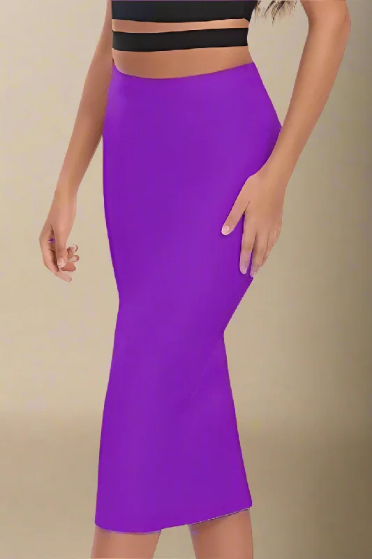 Value Deals flowy dressPencil High Waist Bandage Midi Skirt - Plum Purple