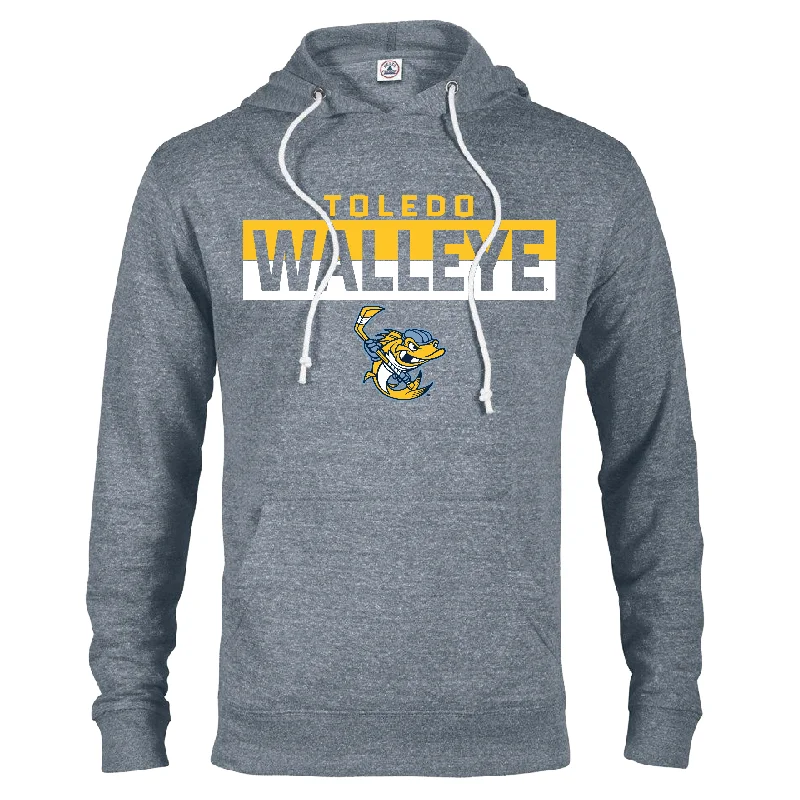Seasonal Clearance zip-up gym hoodieToledo Walleye Halsey Snow Heather Hood