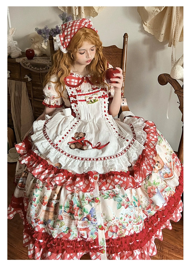 Price Smash casual evening dressSpireme Cat~December Strawberry Field~Sweet Lolita OP Dress Strawberry Printed Dress Price Smash casual evening dressSpireme Cat~December Strawberry Field~Sweet Lolita OP Dress Strawberry Printed Dress