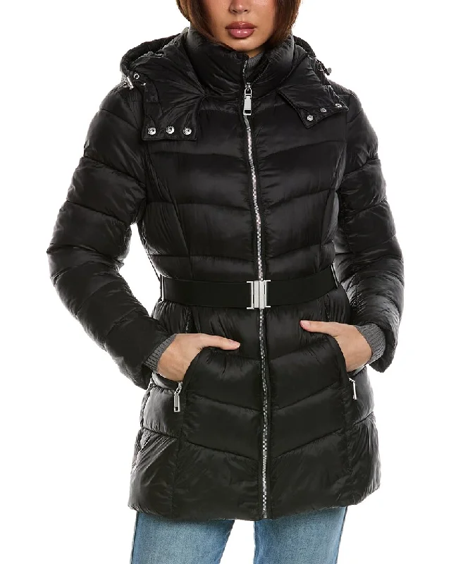 casual utility jacketRebecca Minkoff Quilted Puffer Coat