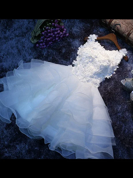 Epic Deals Homecoming Dress Sexy A-line Flower Short Prom Dress Party Dress JK004