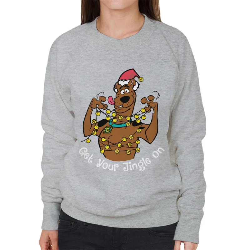 Holiday Sale sporty casual hoodieScooby Doo Christmas Tangled In Lights Women's Sweatshirt
