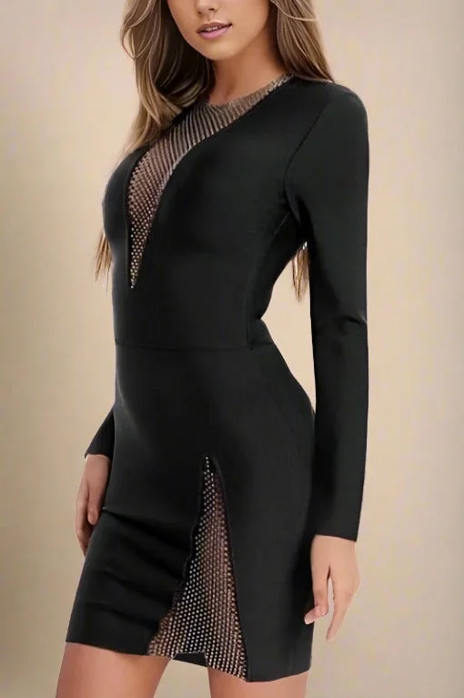 Final Markdown high-waisted dressSofie Long Sleeve Bodycon Mini Dress - Classic Black Final Markdown high-waisted dressSofie Long Sleeve Bodycon Mini Dress - Classic Black