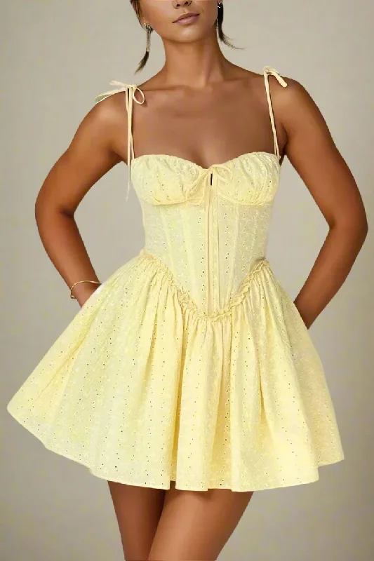 Blowout Deals modern dressIndiana Bodycon Mini Dress - Sun Yellow