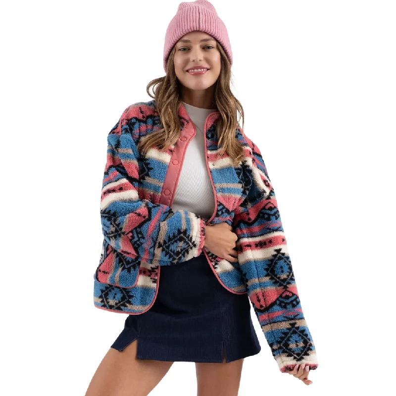 Price Cut padded puffer coatTribal Print Fleece Jacket