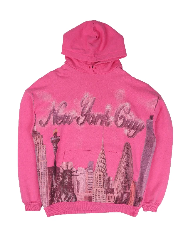 athletic casual sweatshirt"NYC" Airbrush Hoodie