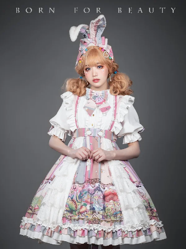 form-fitting dressYouruipai~Alice Sweet Lolita OP Dress