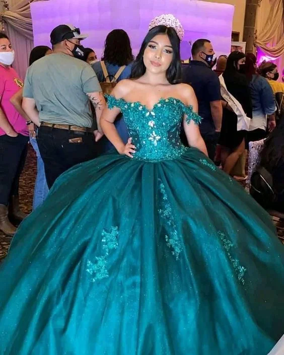 Sale Event sleeveless dressOff The Shoulder Green Tulle Ball Gown Green Quinceanera Dress Y290 Sale Event sleeveless dressOff The Shoulder Green Tulle Ball Gown Green Quinceanera Dress Y290