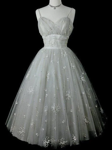 Hurry In Homecoming Dress Chic Ivory Vintage Tulle Short Prom Dress Party Dress JK204