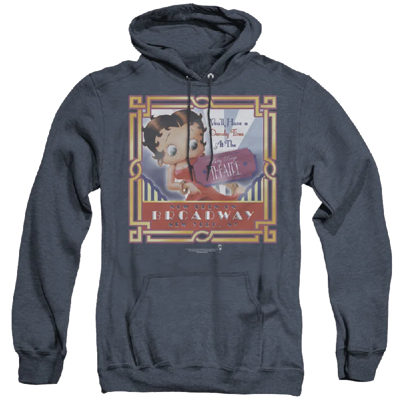 lightweight hoodieBetty Boop On Broadway - Heather Pullover Hoodie