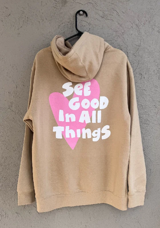 Price Rollback breathable workout hoodieSee The Good In All Things Hoodie
