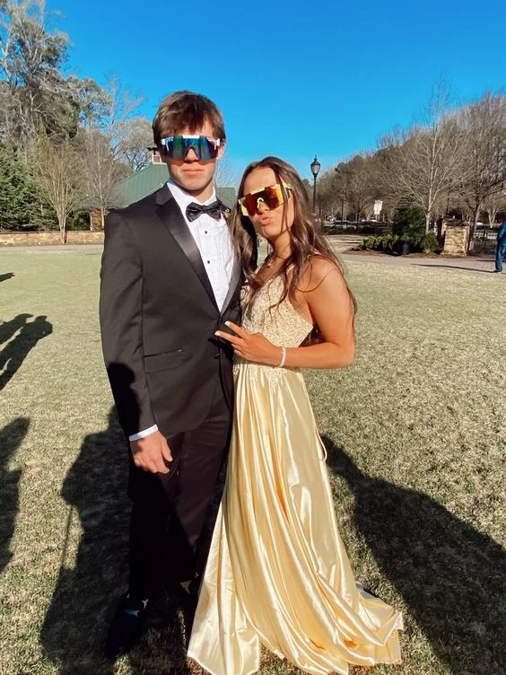 Deal of the Day party-ready dressA-line V Neck Yellow Prom Dress Junior Prom Dress Graduation Dress Y614 Deal of the Day party-ready dressA-line V Neck Yellow Prom Dress Junior Prom Dress Graduation Dress Y614